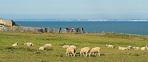 Dü lukest faan Cap Gris-Nez auer a kanool tu a Witj Klafs faan Dover