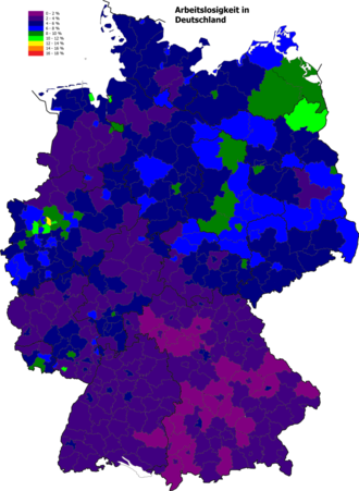 Oktober 2018 Bund: 4,9 % West: 4,5 % Ost: 6,4 %