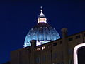 Italia, Roma, Basilica S. Pietro, Cupola - notte