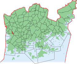 Position of Niemenmäki within Helsinki