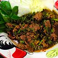 'Sa nuea sadung' is a northern Thai stir-fried beef dish