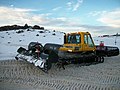 A snow grooming machine in Perisher