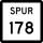 State Highway Spur 178 marker