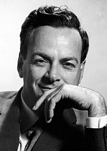 Feynman, smiling