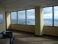 Inside the observation deck