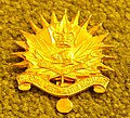 Non-commissioned members' hat badge of the Royal Westminster Regiment, as worn after 1967