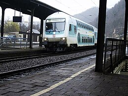 Different livery on a double-decker German Steuerwagen