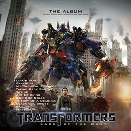 Soundtrack-albumin Transformers: Dark of the Moon – The Album kansikuva