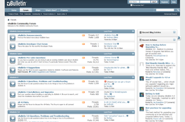 Forum ufficiale del vBulletin su versione 4.0.0 Gold