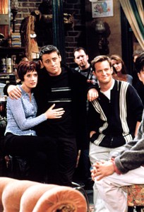 FRIENDS, Paget Brewster, Matt LeBlanc, Matthew Perry, 1994-present, yr4, ep405,  'The One With Joey's New Girlfriend' aired 10/30/1997, (c)NBC/courtesy Everett Collection