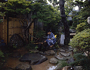 卯建の町の水琴窟