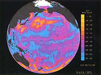 人工衛星の地球診断