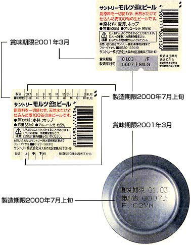 ビールの賞味期限