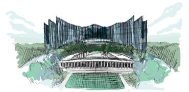 An artist's impression of the Garuda Palace, Nusantara