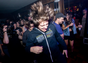 Duck Club Concert Attendee Head Banging