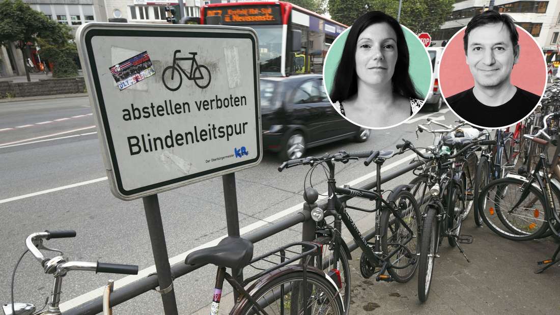 Kein Einzelfall - Radfahrer missachten Regeln, Verbote und Vorschriften.