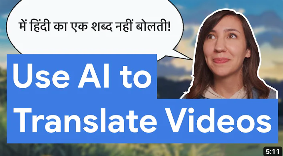 Dub video with AI video thumbnail