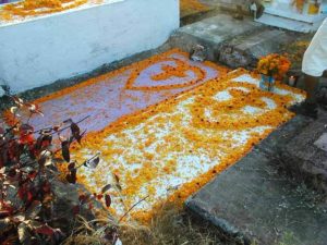 Even the simplest of graves are well decorated