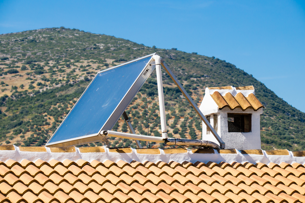 Solarpanel auf dem Dach