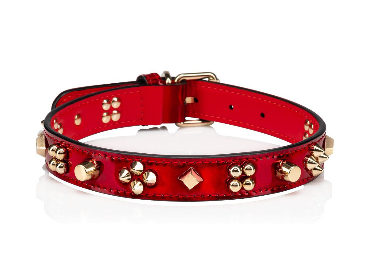 The size M Loubicollar dog collar from Christian Louboutin