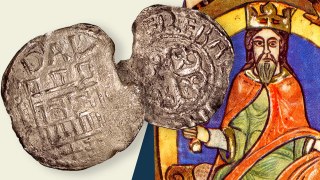 The coin depicts Carlisle Castle, which was one of David I’s favourite residences