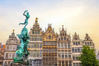 The Grote Markt with Brabo’s Monument in Antwerp’s town square