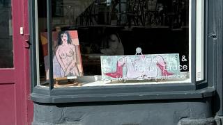 Police said that residents of Hay-on-Wye had complained about the painting of a female nude