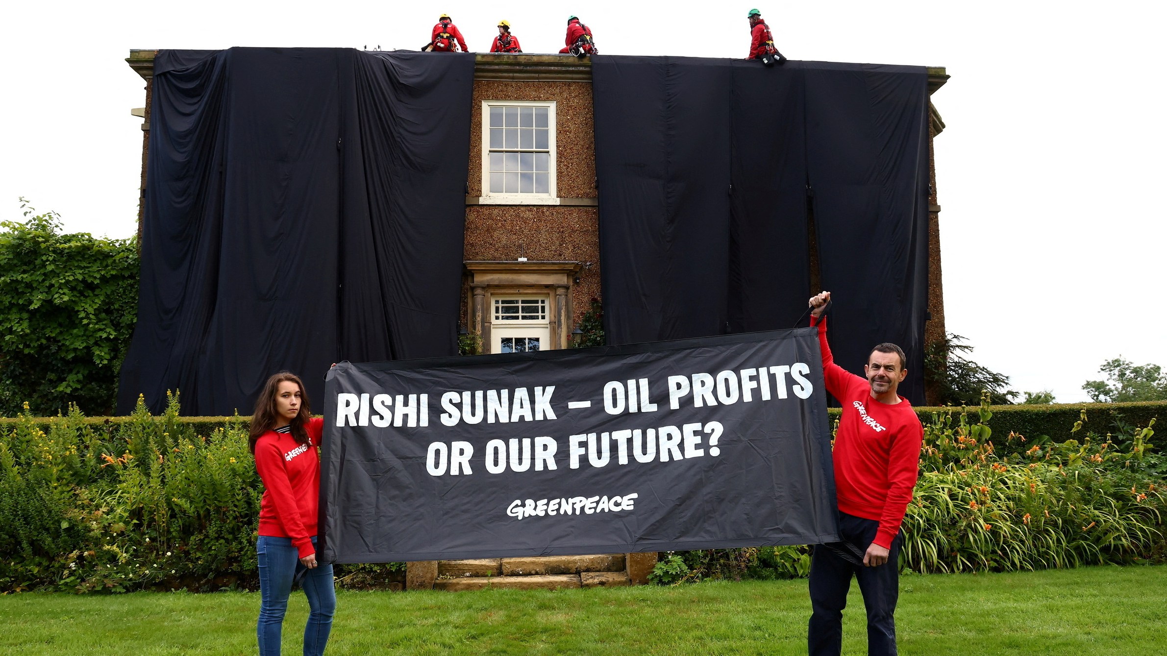 Security warning after Greenpeace stunt at Sunak’s home