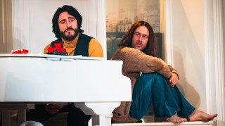 Jay Johnson as Paul McCartney and Barry Sloane as John Lennon in Two of Us