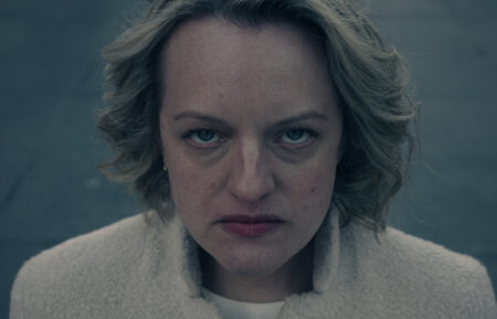 Elisabeth Moss as June in The Handmaid's Tale