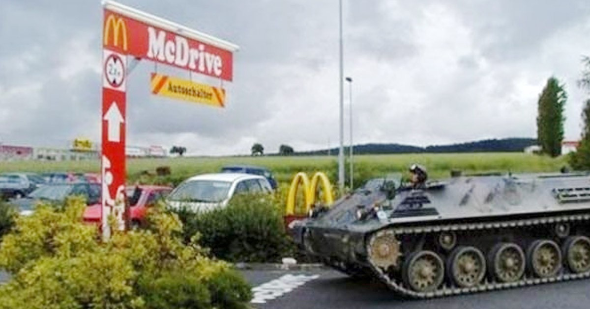 Love the McDonald’s drive-thru? Thank the military