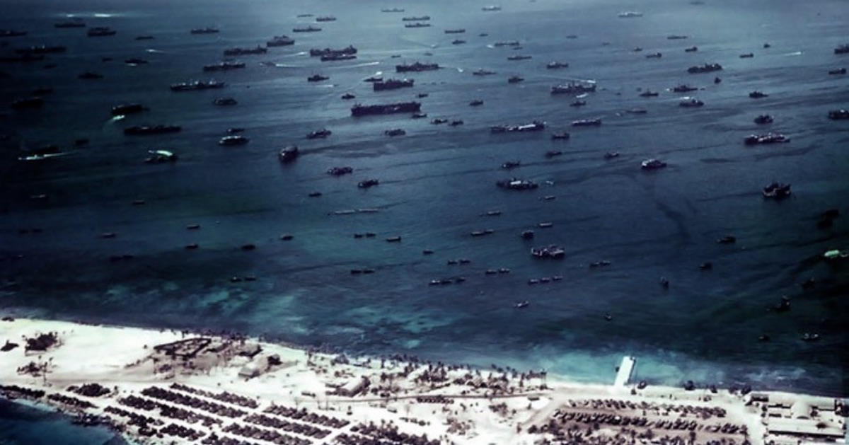 These 12 rare photos show the island city the US Navy built to invade Japan